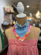 Load image into Gallery viewer, Blue Bandana with Pink Sequins
