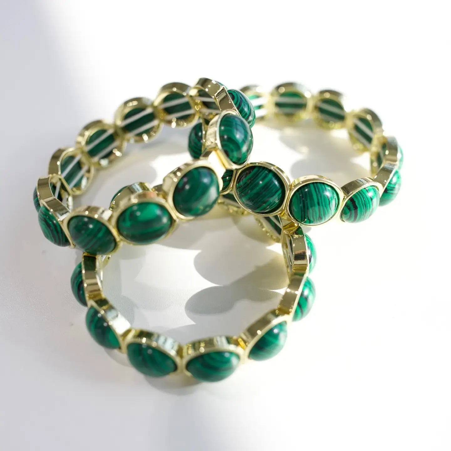 Britt Bold Gemstone Bracelet - Green