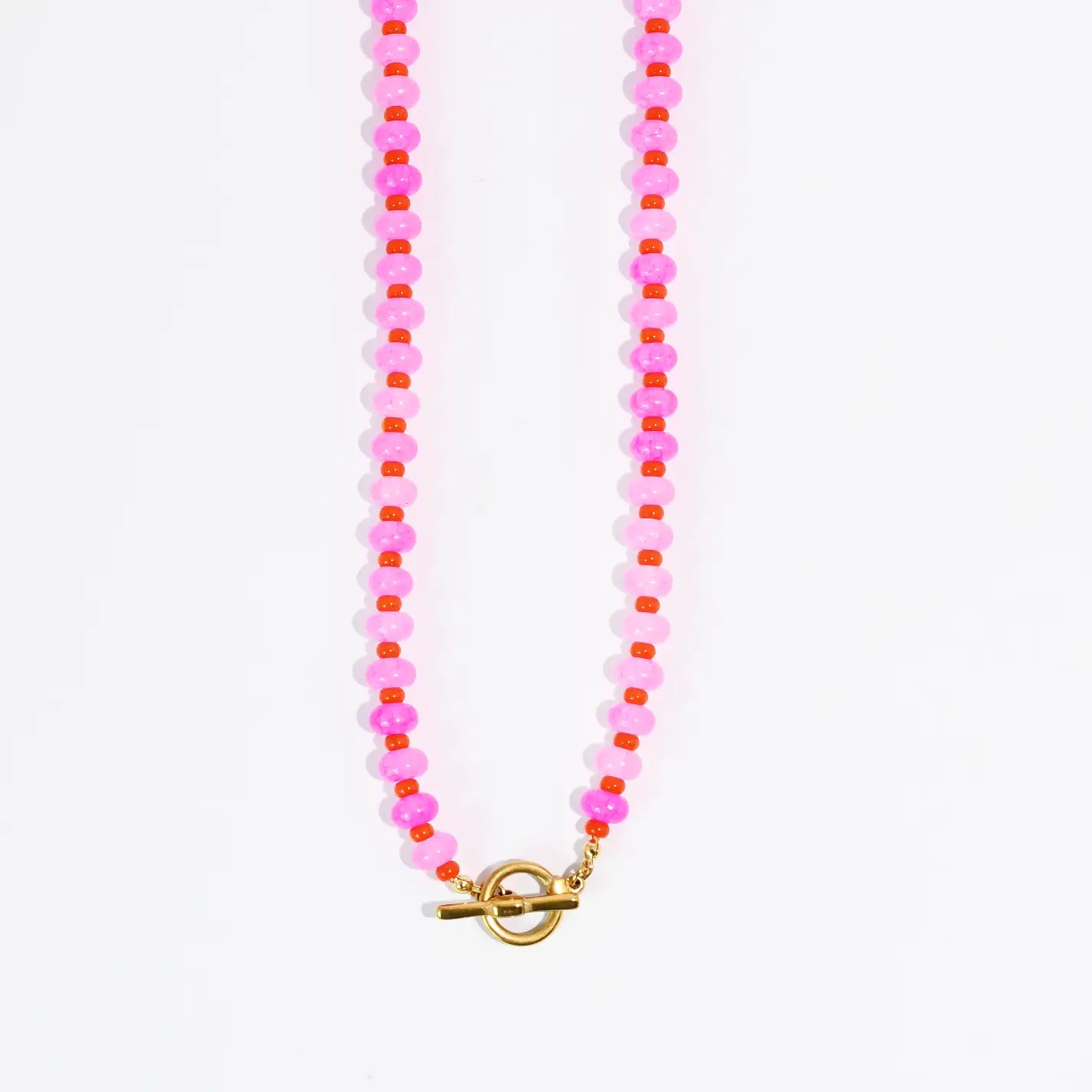 Candy Beads Necklace - Pink