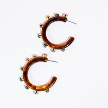 Load image into Gallery viewer, Candy Gem Hoop
