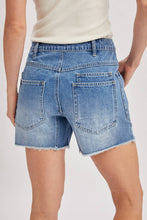 Load image into Gallery viewer, Denim Patch Pocket Barrel Shorts
