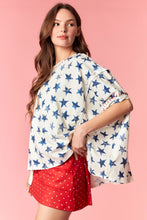 Load image into Gallery viewer, Distressed Star Stitch Dolman Sweatshirt
