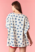 Load image into Gallery viewer, Distressed Star Stitch Dolman Sweatshirt
