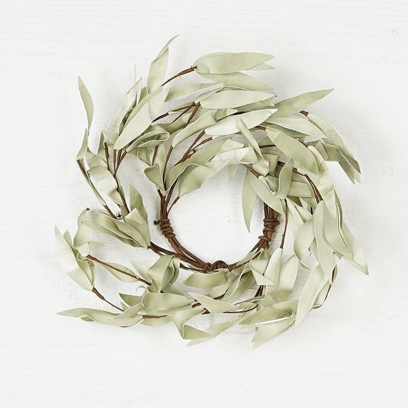 Flocked Herb Leaves Ring