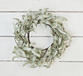 Flocked Herb Leaves Wreath
