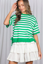 Load image into Gallery viewer, Green Bow Detail Striped Sweater
