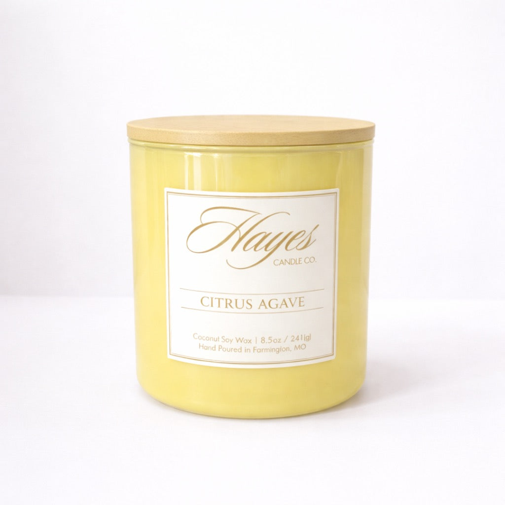 Hayes Candle Citrus Agave Yellow 8.5oz