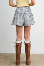 Load image into Gallery viewer, High-Waisted Plaid Drawstring Shorts
