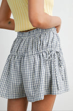 Load image into Gallery viewer, High-Waisted Plaid Drawstring Shorts
