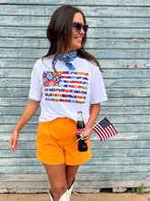 Load image into Gallery viewer, Boxy Boho Flag Tee
