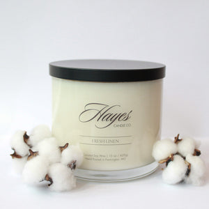 Hayes Candle Fresh Linen 15oz