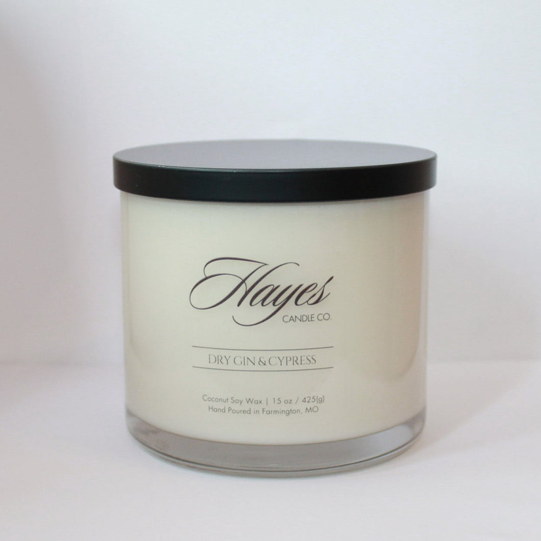 Hayes Candle Dry Gin + Cypress 15oz