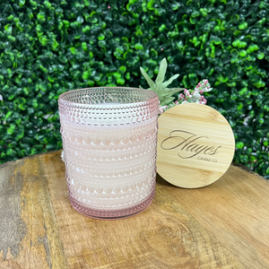 Hayes Candle Fresh Linen 7oz Pink