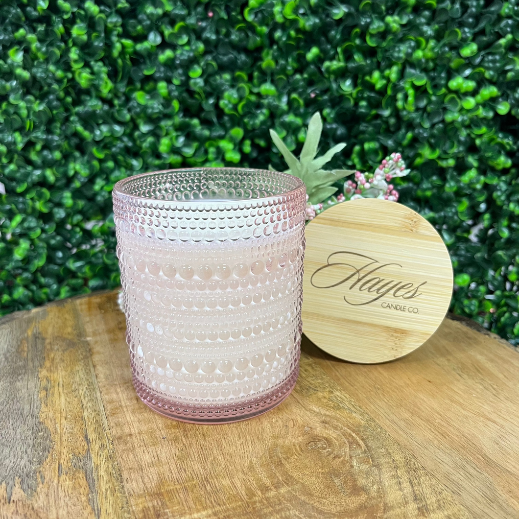 Hayes Candle Strawberries and Cream Pink 7oz