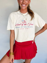 Load image into Gallery viewer, Land of the Free Watercolor Tee
