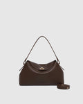 Louenhide Nicole Handbag in Chocolate vegan leather