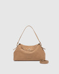 Louenhide Nicole Handbag in Suede Honey faux suede