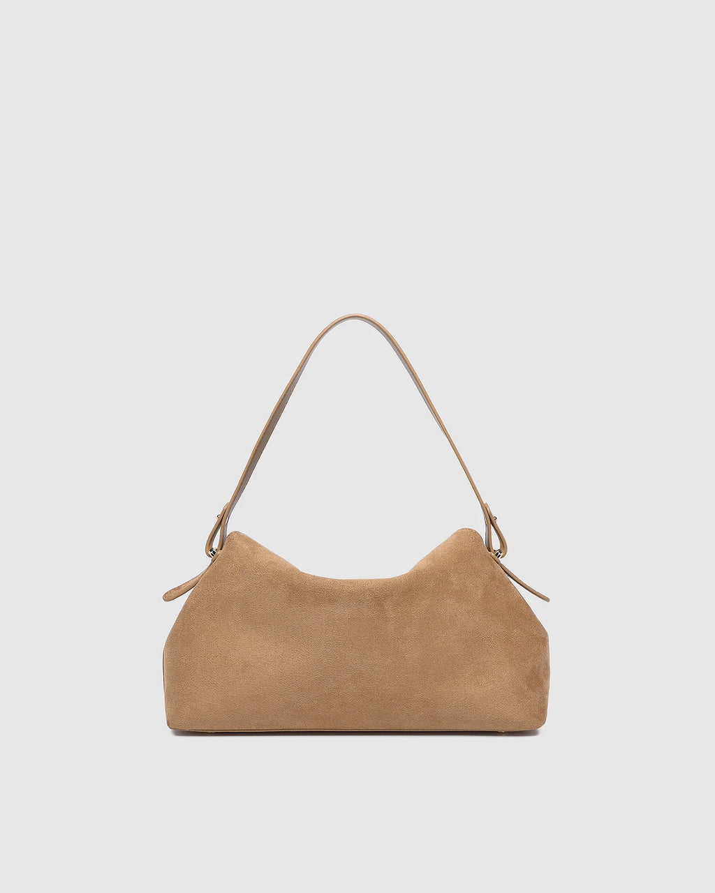 Back of Louenhide Nicole Handbag in Suede Honey faux suede