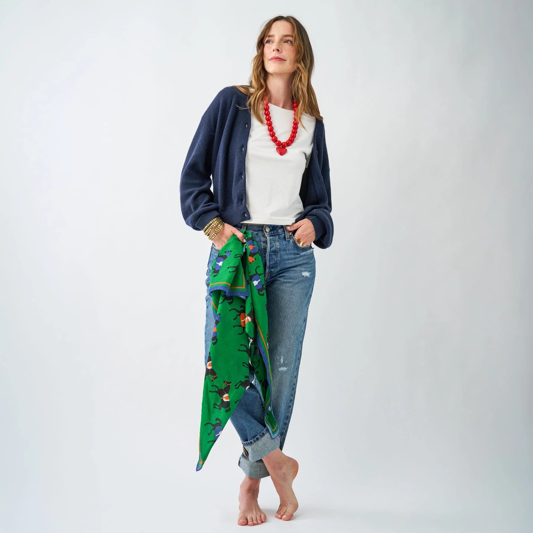 Olivia Horse Print Scarf