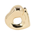 Open heart brooch featuring a clean heart shape design and refined craftsmanship.