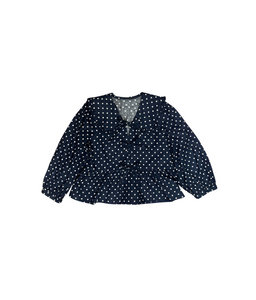 Polka Dot Peplum Top