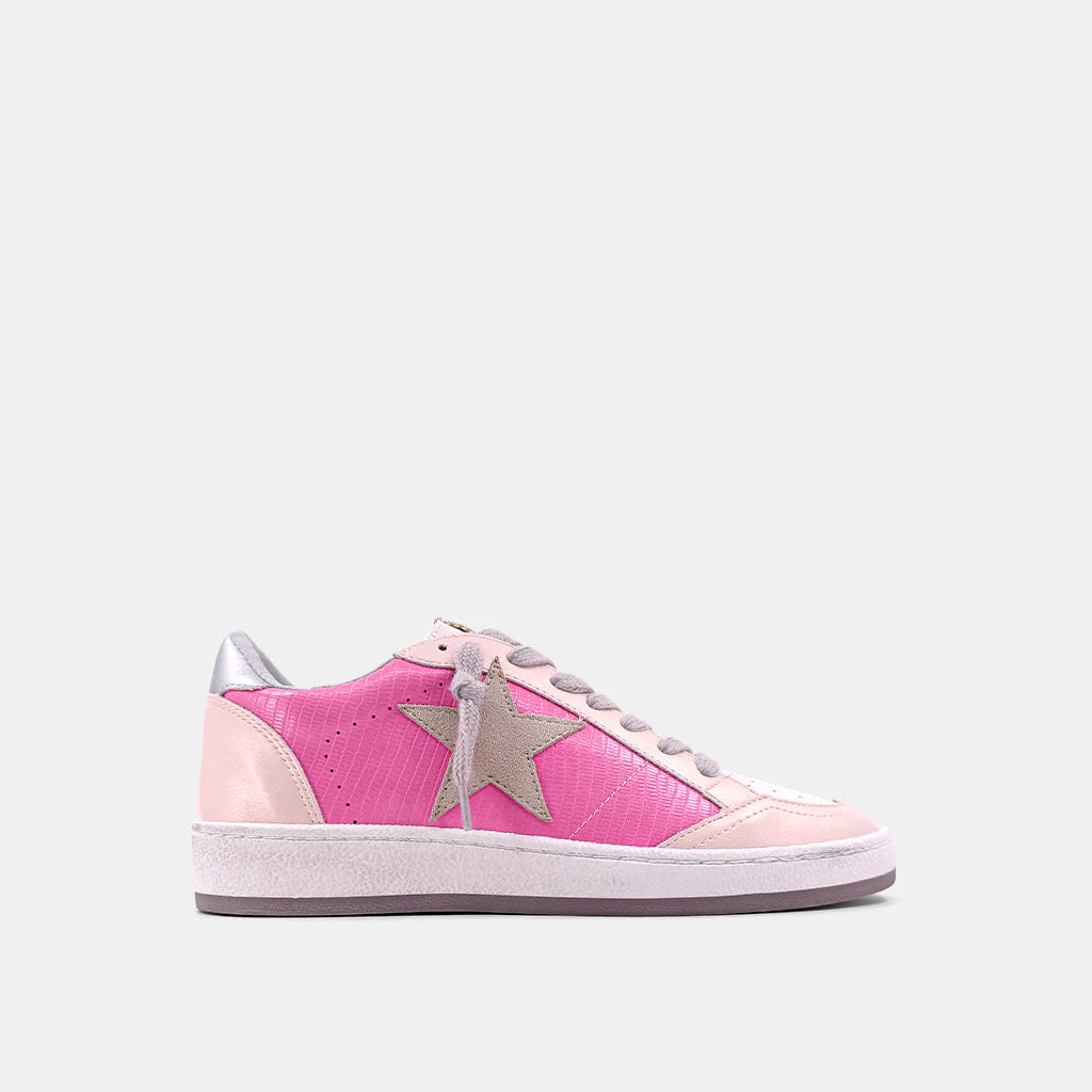 Paz Pink Lizard Sneaker