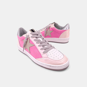 Paz Pink Lizard Sneaker