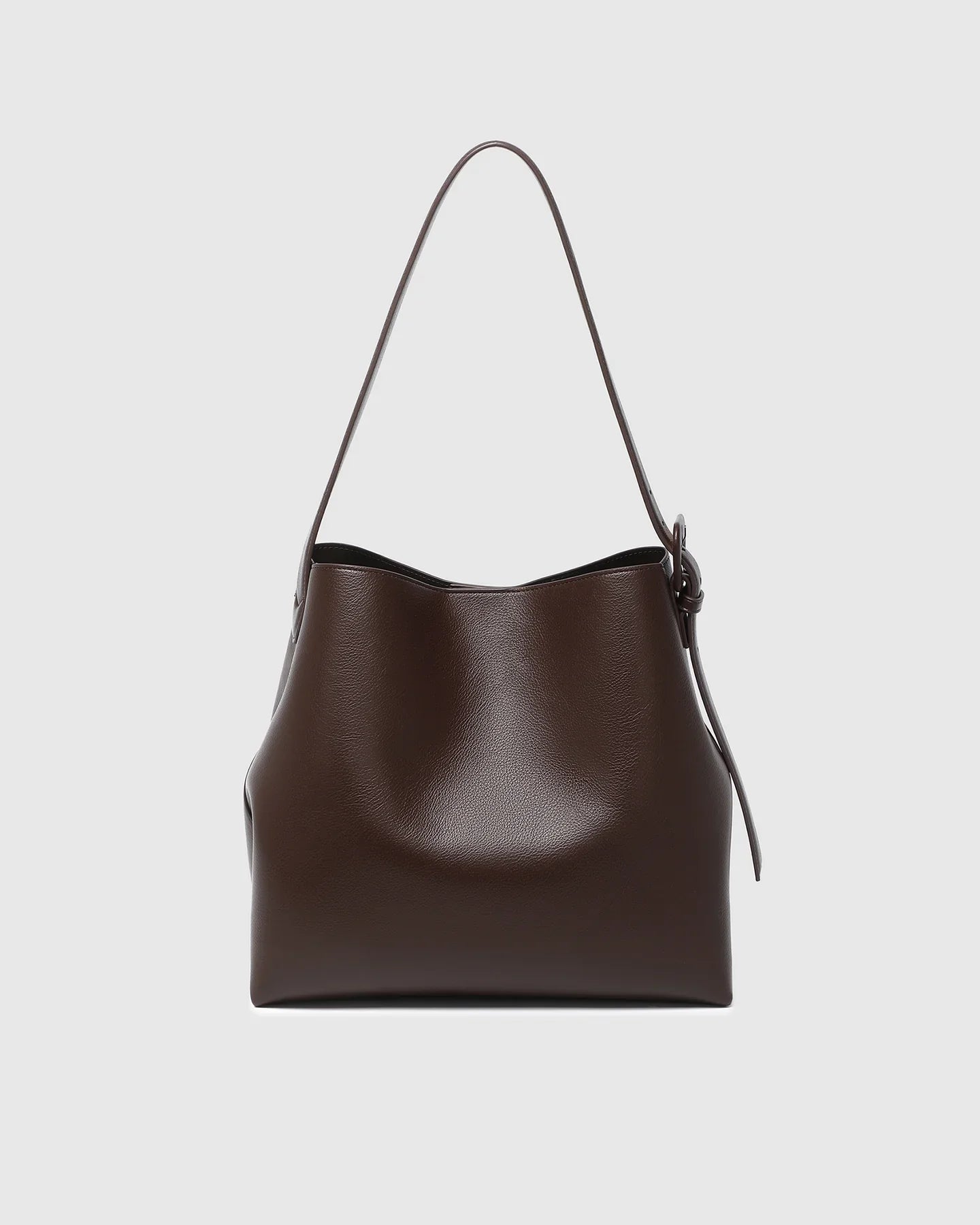 Back Louenhide Peyton Shoulder Bag in Chocolate