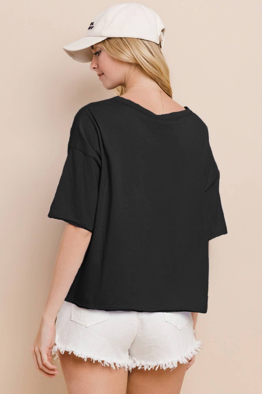 Plus Solid Knit Cut-Out Top
