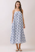 Printed Flowy Silhouette Maxi Dress