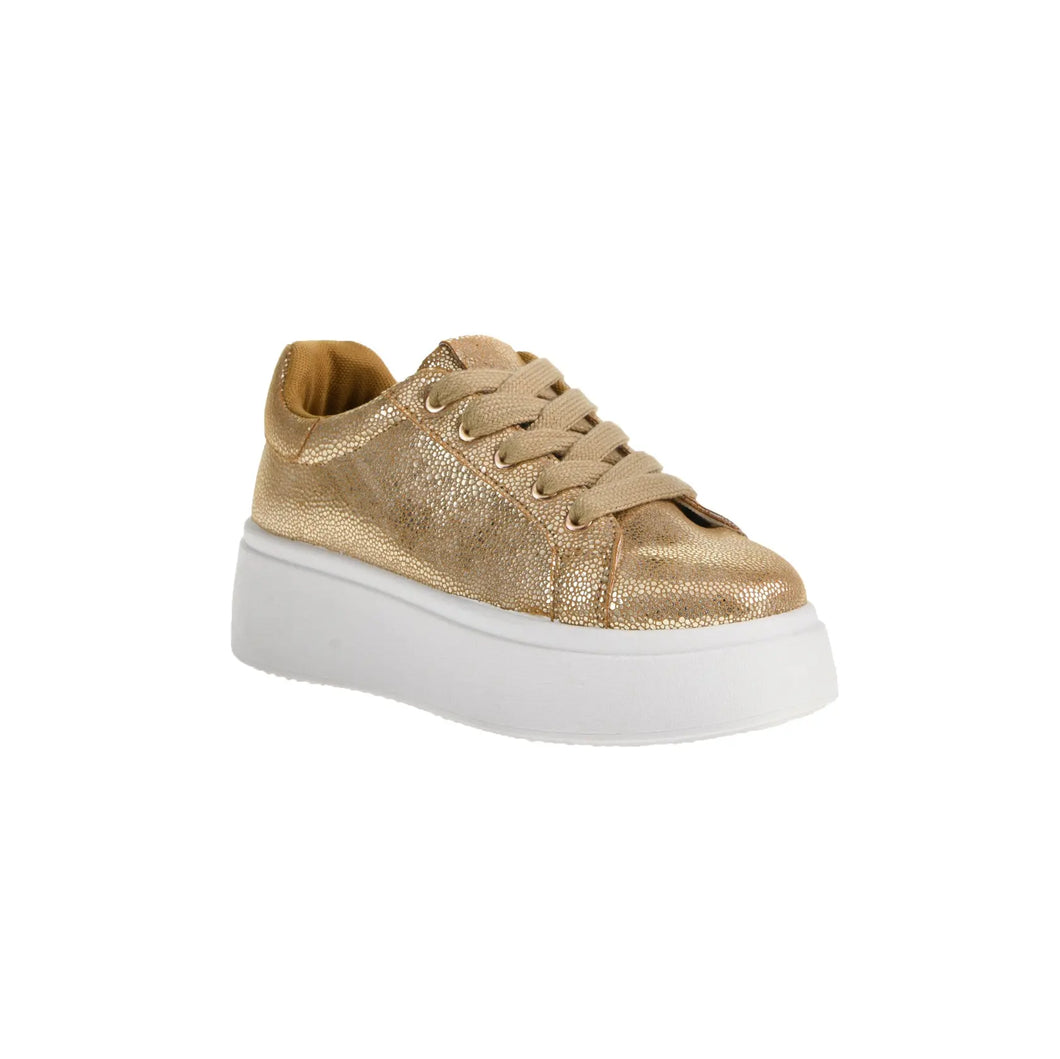 Record Gold Metallic Sneaker