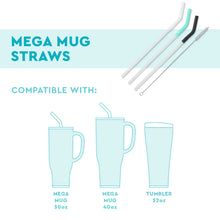 Load image into Gallery viewer, Swig Aqua Mega Mug Straw Set
