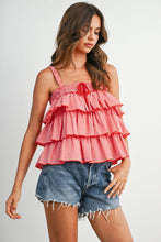 Load image into Gallery viewer, Ruffled Checkered Cami
