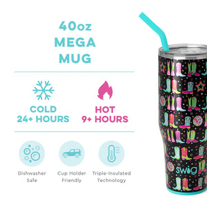 Swig 40oz Mega Mug Disco Cowgirl