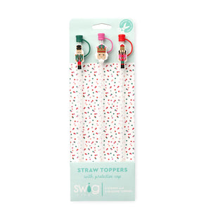 Swig Straw Topper Set Nutcracker