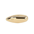 Smooth oval brooch with a clean polished silhouette and timeless design.