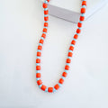 Sprinkle Orange Turquoise Necklace