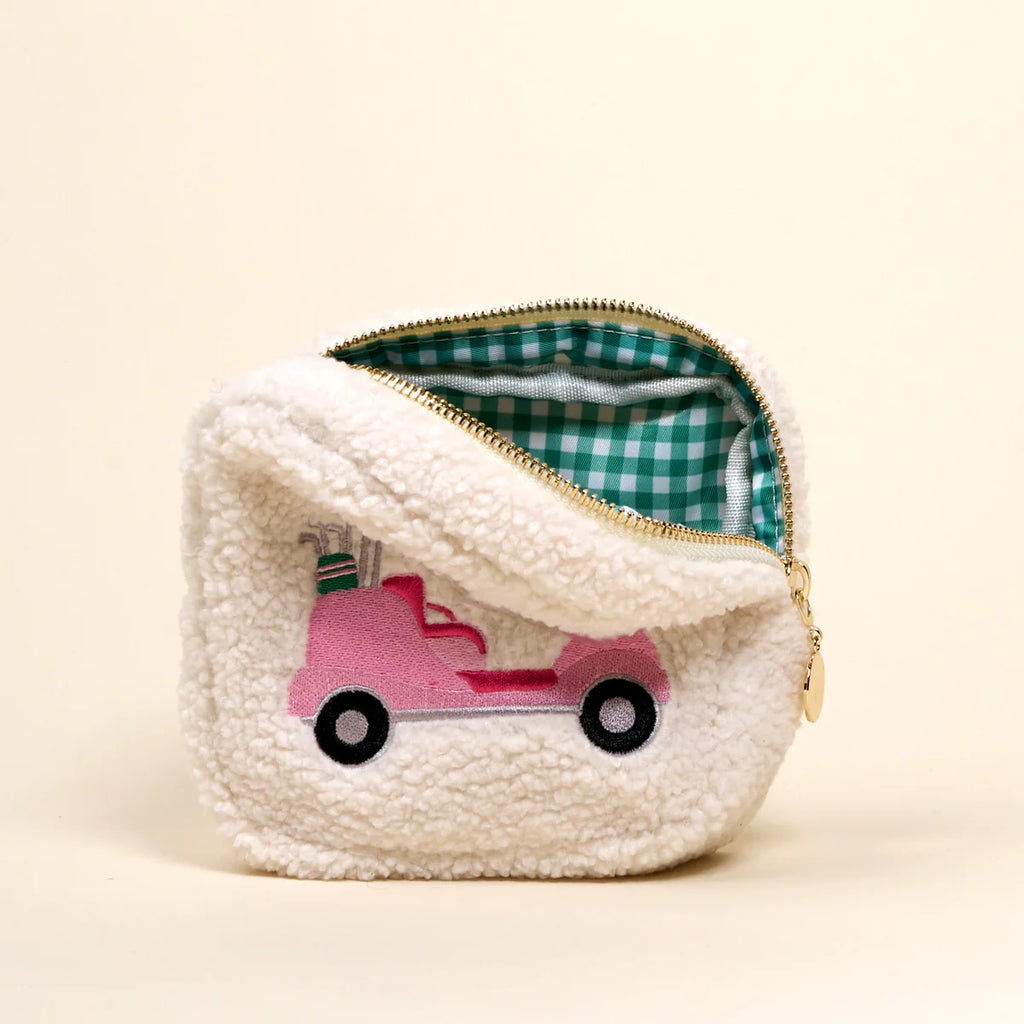 Square Golf Cart Teddy Pouch