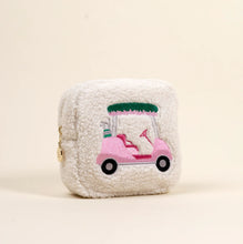 Load image into Gallery viewer, Square Golf Cart Teddy Pouch
