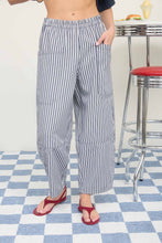Load image into Gallery viewer, Stripe Pocket Detail Wide Leg Pants
