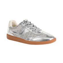 Load image into Gallery viewer, Tropics Braid Metallic Silver Sneaker
