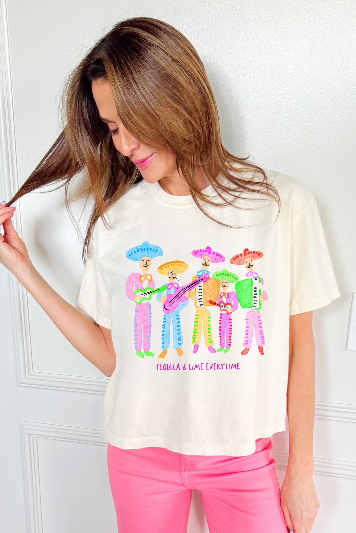Tequila Lime Every Time Crop Tee