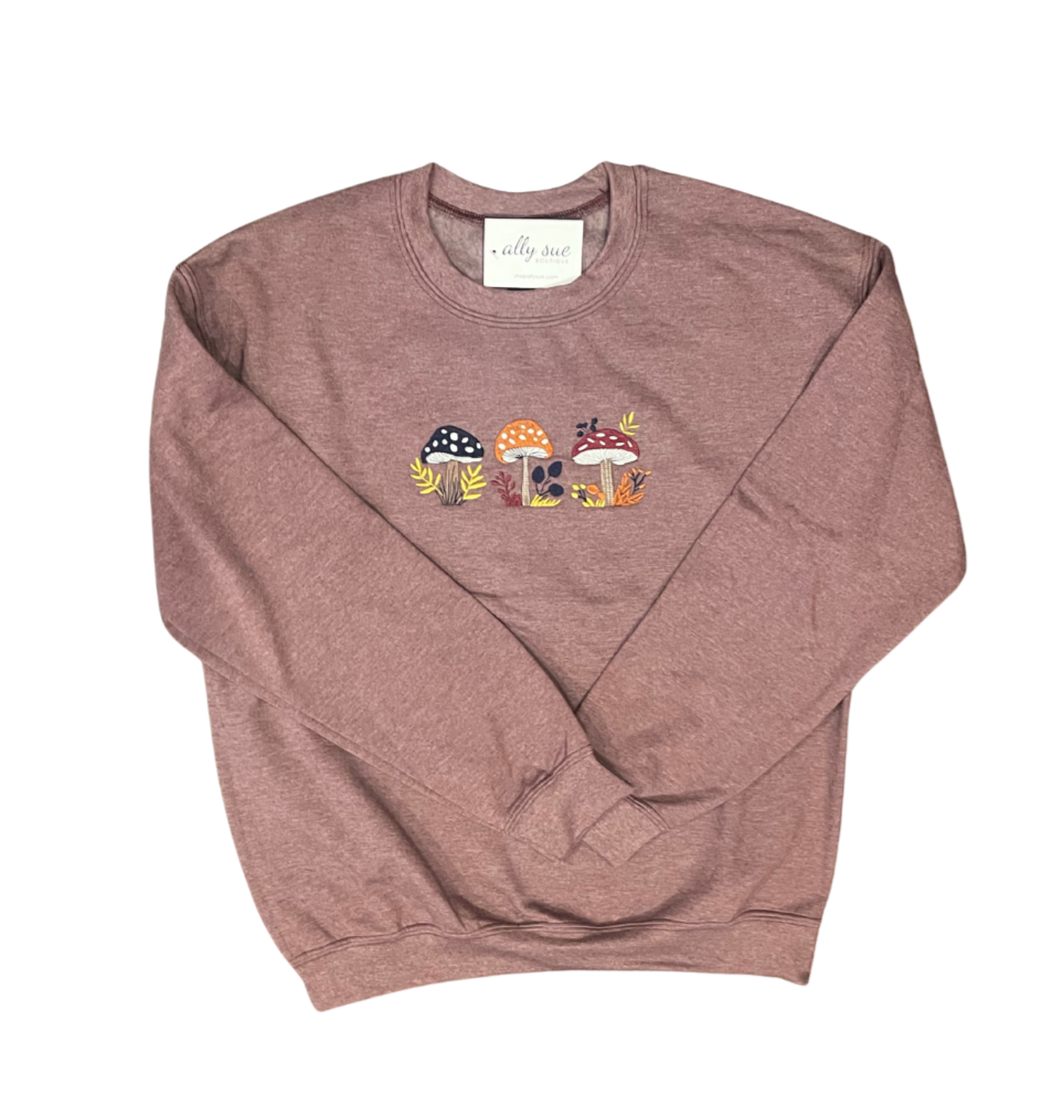 Embroidered Mushroom Sweatshirt
