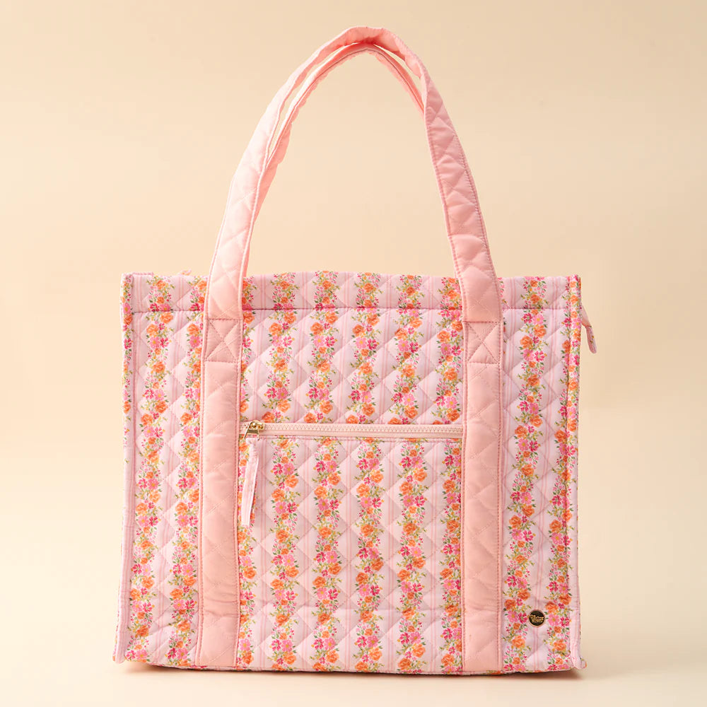 Everyday Quilted Tote Petal Parade Pink