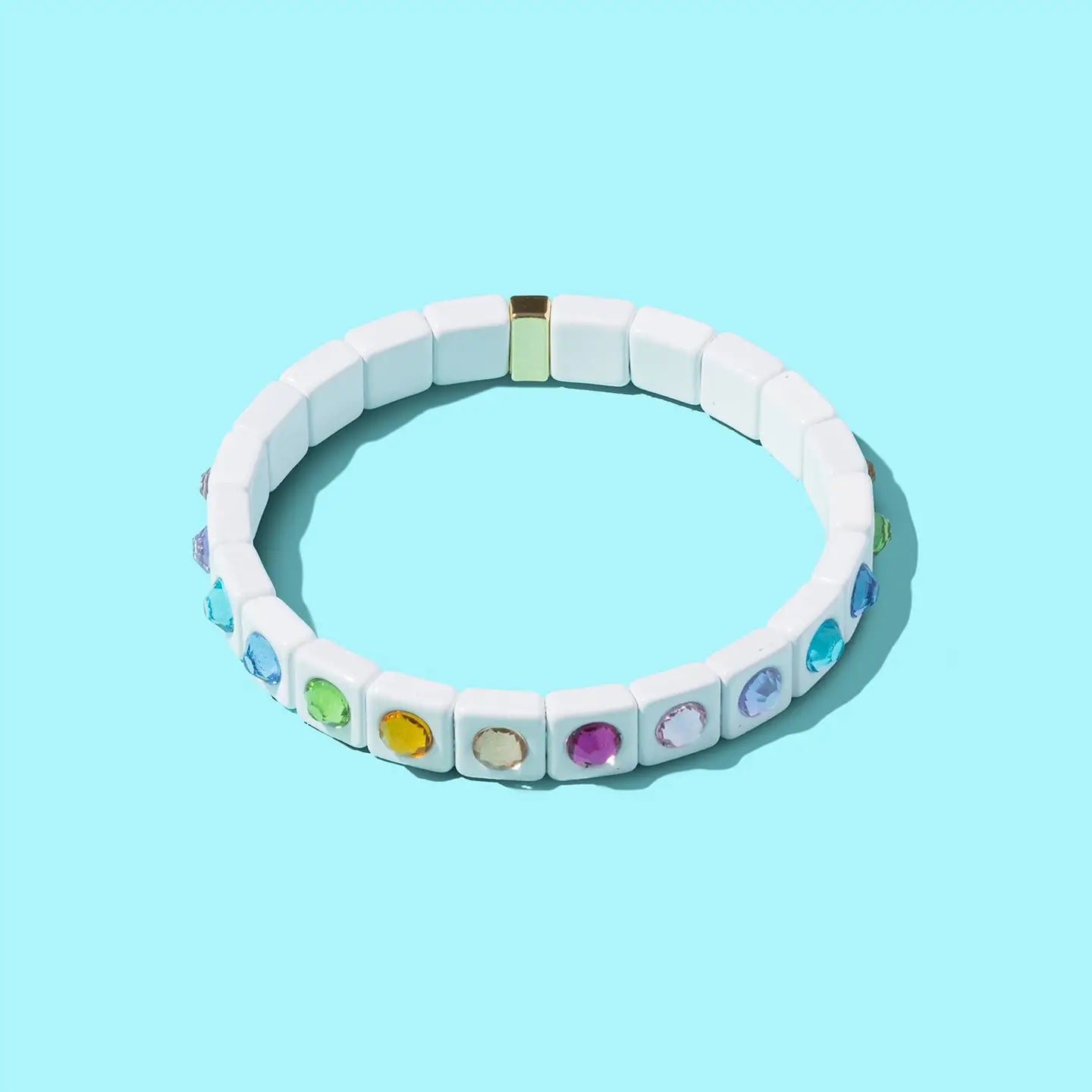 Maeve Enamel Stretch Bracelet - Multi-Colored