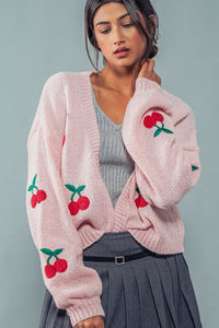 Cherry Crochet Cardigan