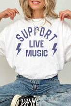 Load image into Gallery viewer, Support Live Music Oversized Graphic Tee
