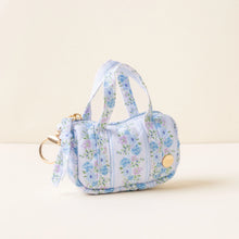 Load image into Gallery viewer, Itty Bitty Duffle Charm Petal Parade Blue
