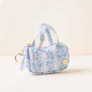 Itty Bitty Duffle Charm Petal Parade Blue