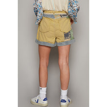 Load image into Gallery viewer, Mustard Patchwork Shorts
